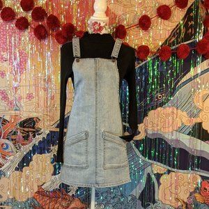 So Denim Overall Skirt - Size S